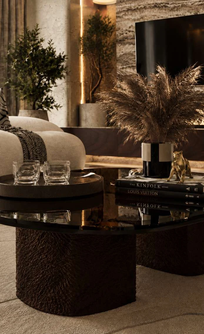 Warm material detailing from ABSTRACT’s design portfolio